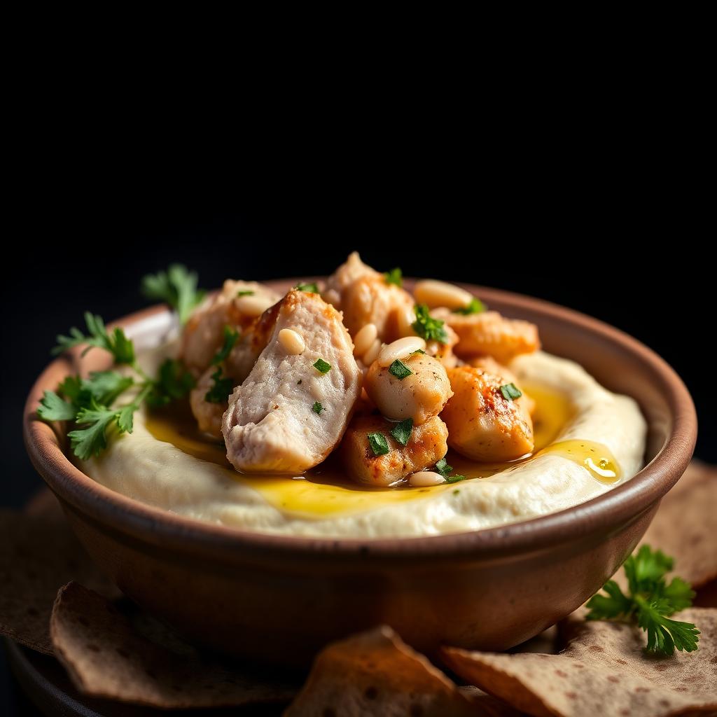 Hummus con Pollo